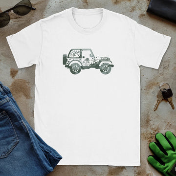 Floral Jeep Tee